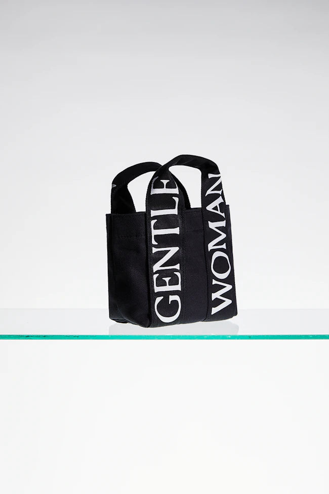 GW Logo Micro Tote Bag: Black